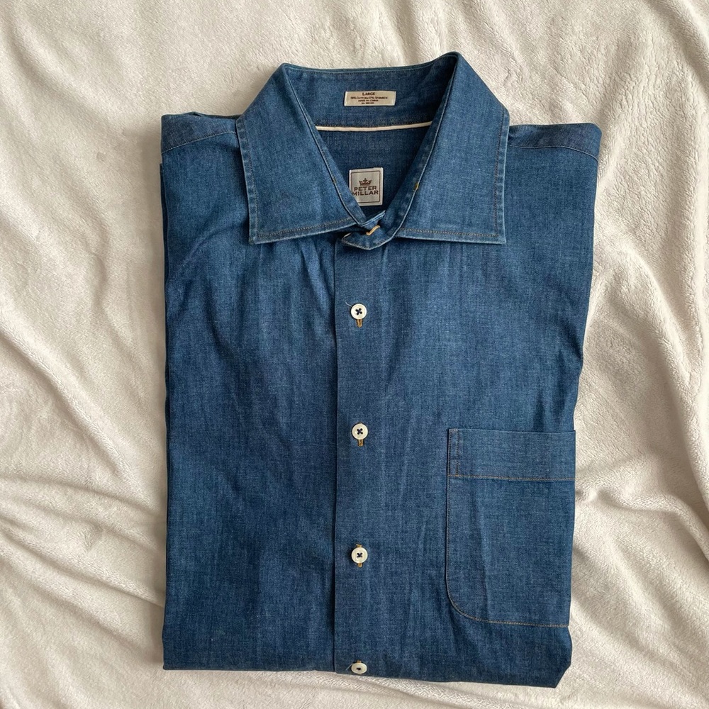 Peter millar button down size large